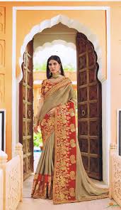 Elegant Red Silk Saree – Partywear